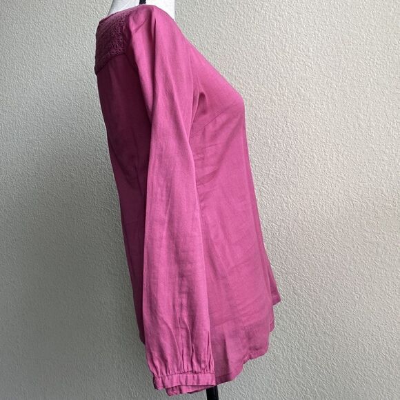 TRUCCO SPAIN CROCHET LONG SLEEVE TOP BLOUSE GARDEN GIRL! - Picture 8 of 8